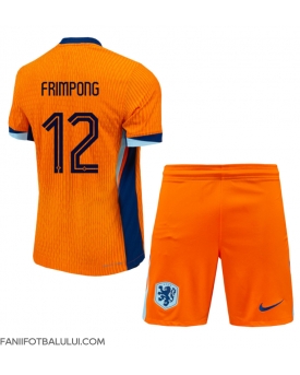 Țările de Jos Jeremie Frimpong #12 Echipament de Fotbal Replică European 2024 Copii Acasa (+ Șorturi)